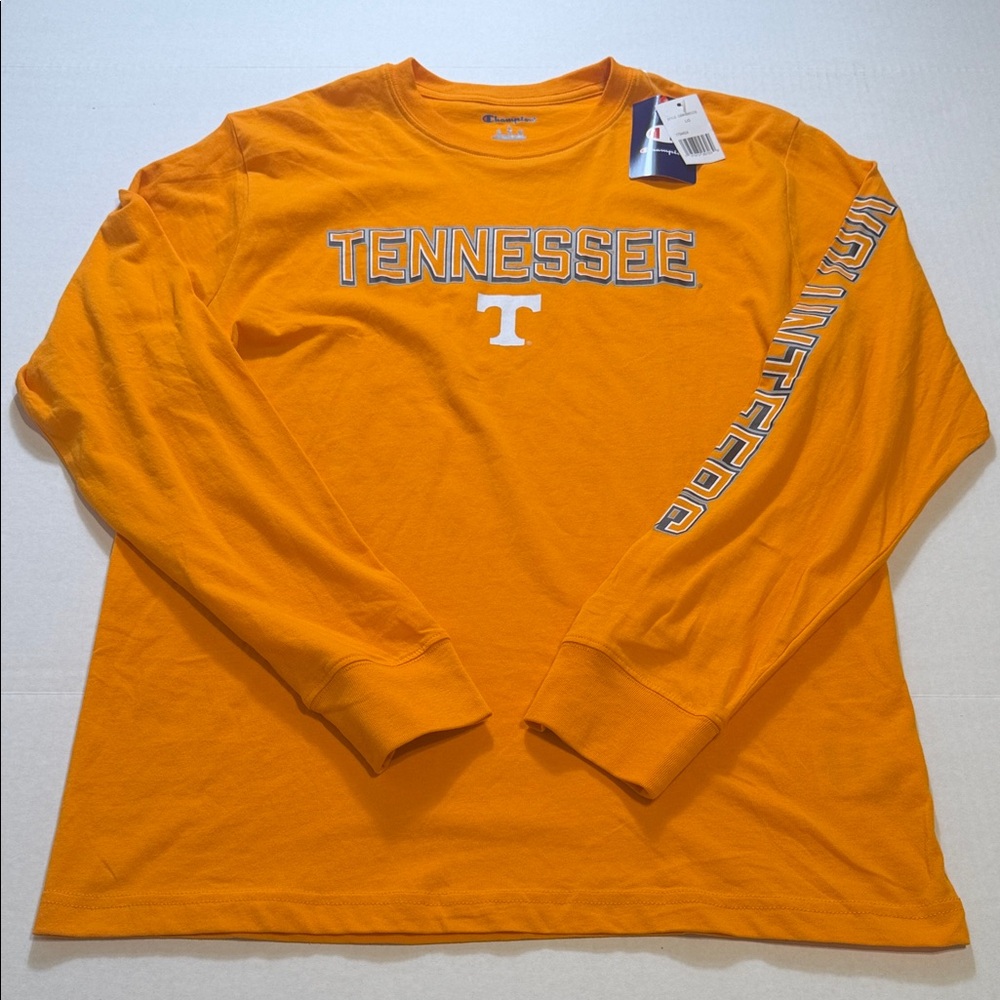 Men's Champion Orange Tennessee Volunteers Logo Long Sleeve T-Shirt